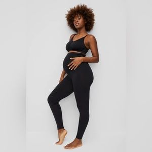 Motherhood Essential Stretch Secret Fit Belly Maternity Leggings - Black Size S